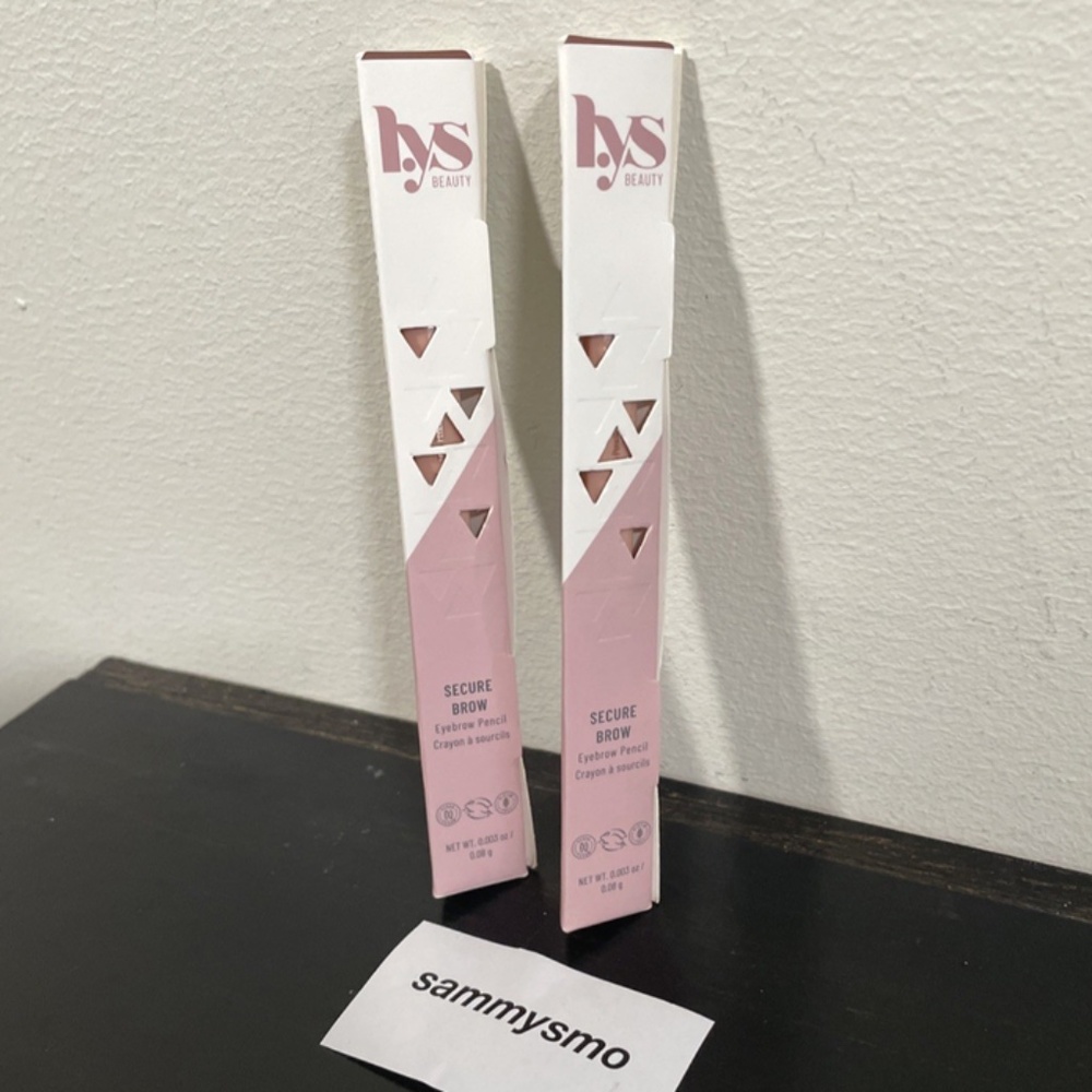 LYS BEAUTY Secure Brow Eyebrow Pencil SOFT BROWN, NIB x2